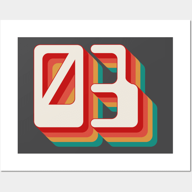 Number 3 Wall Art by n23tees